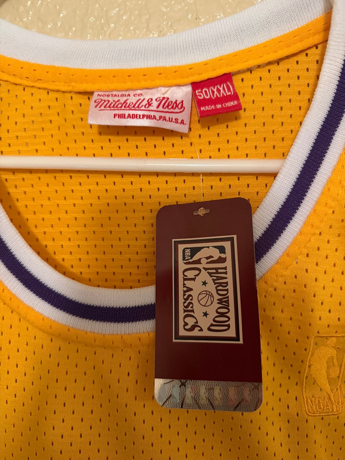 Brand New Los Angeles Lakers Shaquille O'Neal #34 Jersey Size 50 - Mitchell & Ness Hardwood Classics