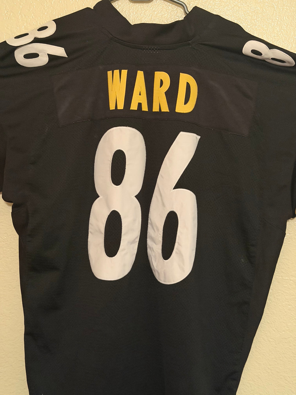 Pre-Worn Pittsburgh Steelers jersey size 56 Ward #86