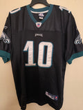 Pre Worn Philadelphia Eagles Blk/Grn Jersey #10 Jackson Size 52