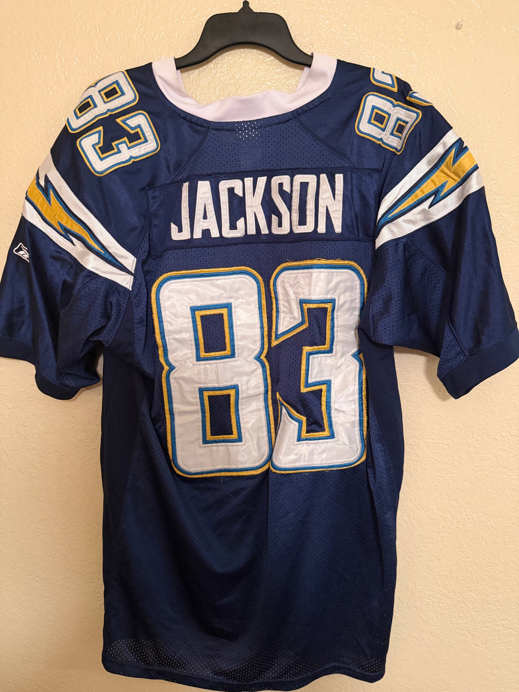 Pre-Worn San Diego Chargers Jersey Size 52 Vincent Jackson