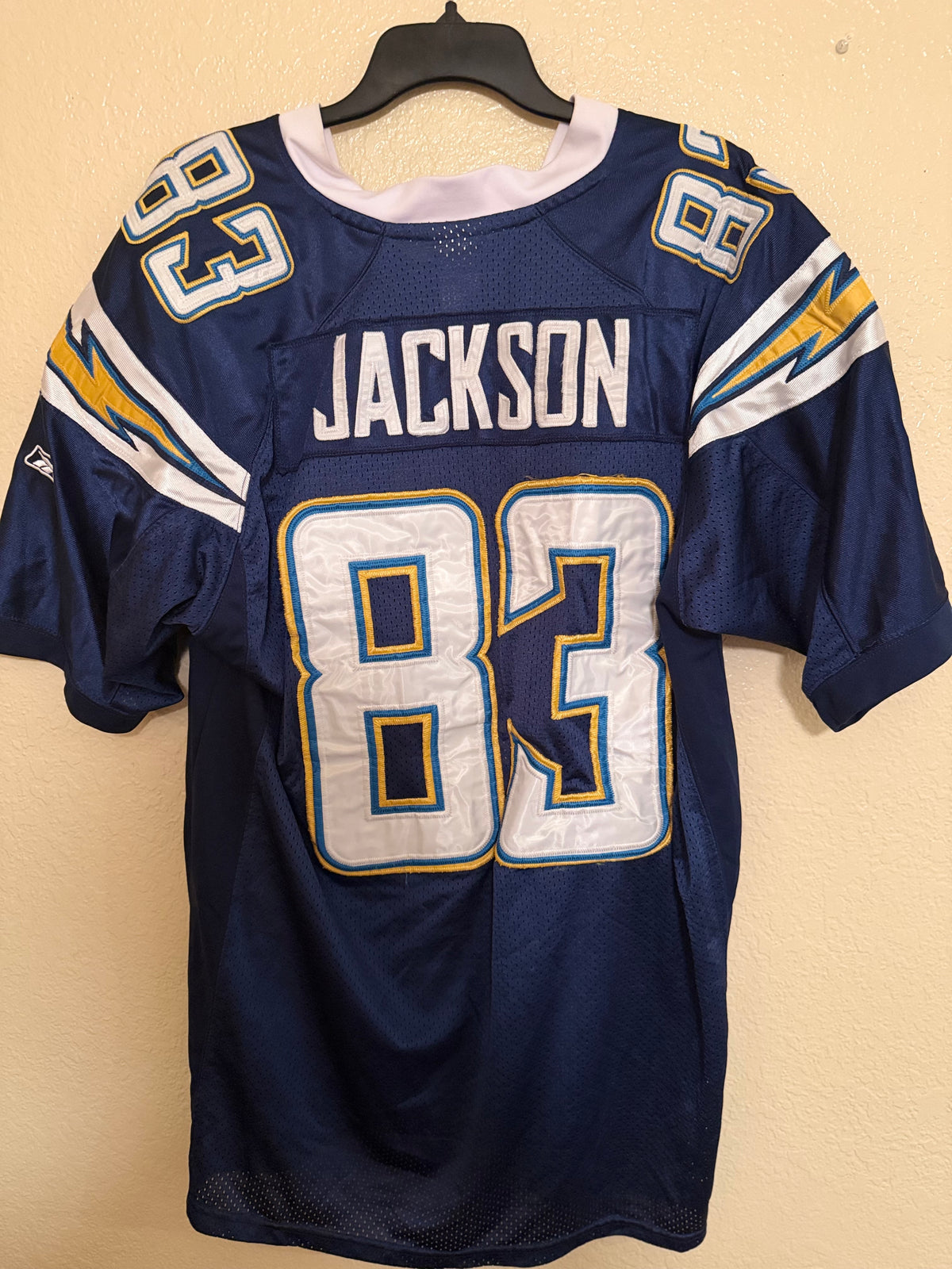 Pre-Worn San Diego Chargers Jersey Size 52 Vincent Jackson