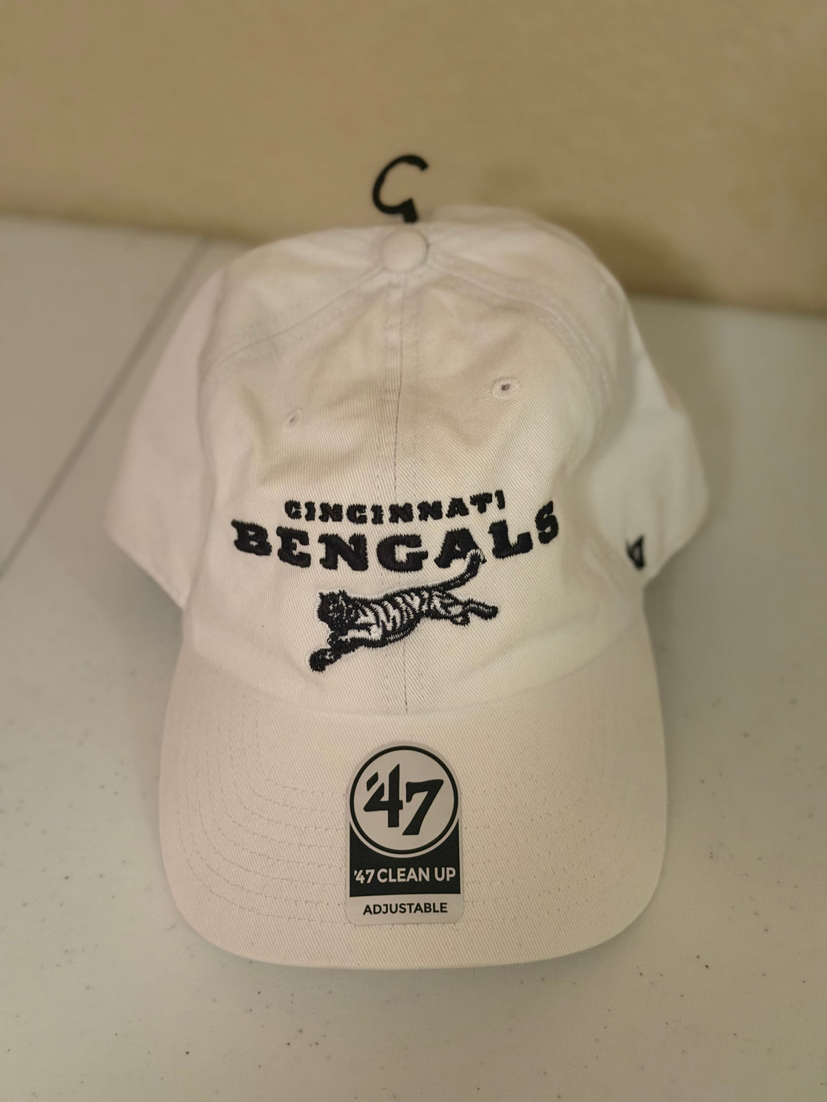 Cincinnati Bengals White Adjustable Cap New