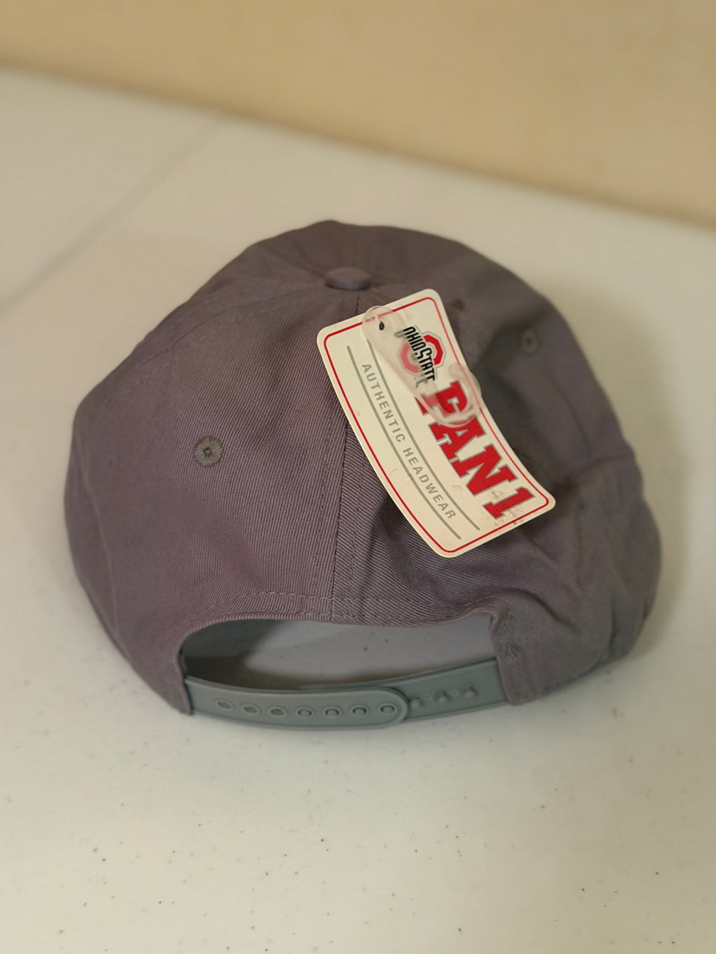 Gray Ohio State Buckeyes Adjustable Cap New with Tags SnapBack