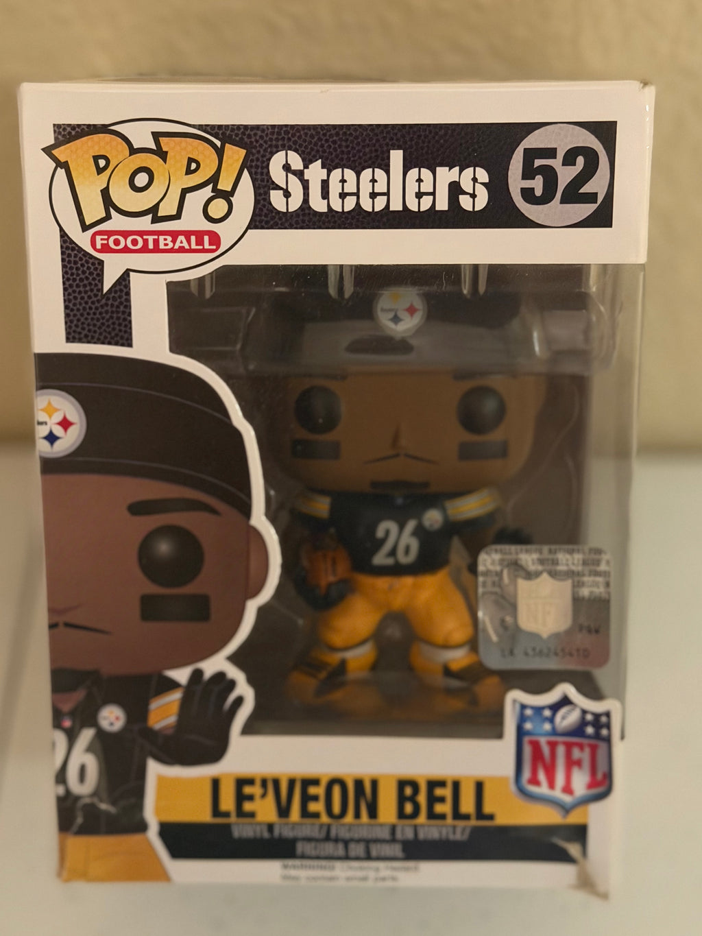 Pittsburgh Steelers Le’Veon Bell Funko Pop #52 in Box