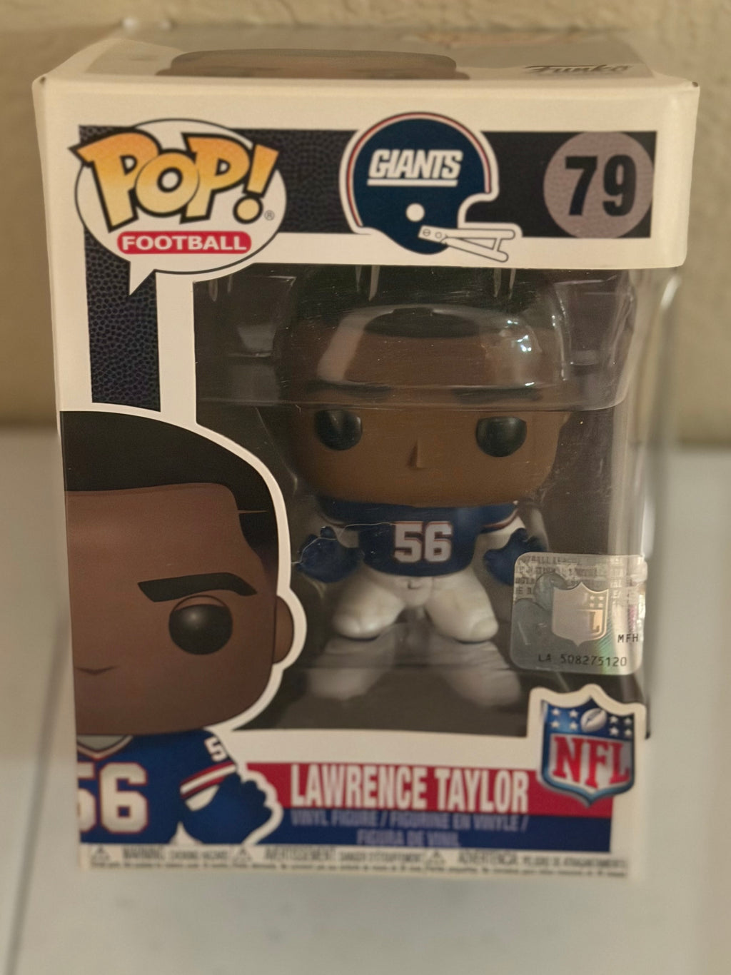NY Giants Lawrence Taylor Funko Pop In Box #79