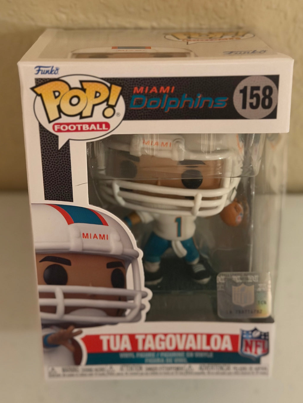 Miami Dolphins Tua Tagovailoa Funko Pop in Box #158