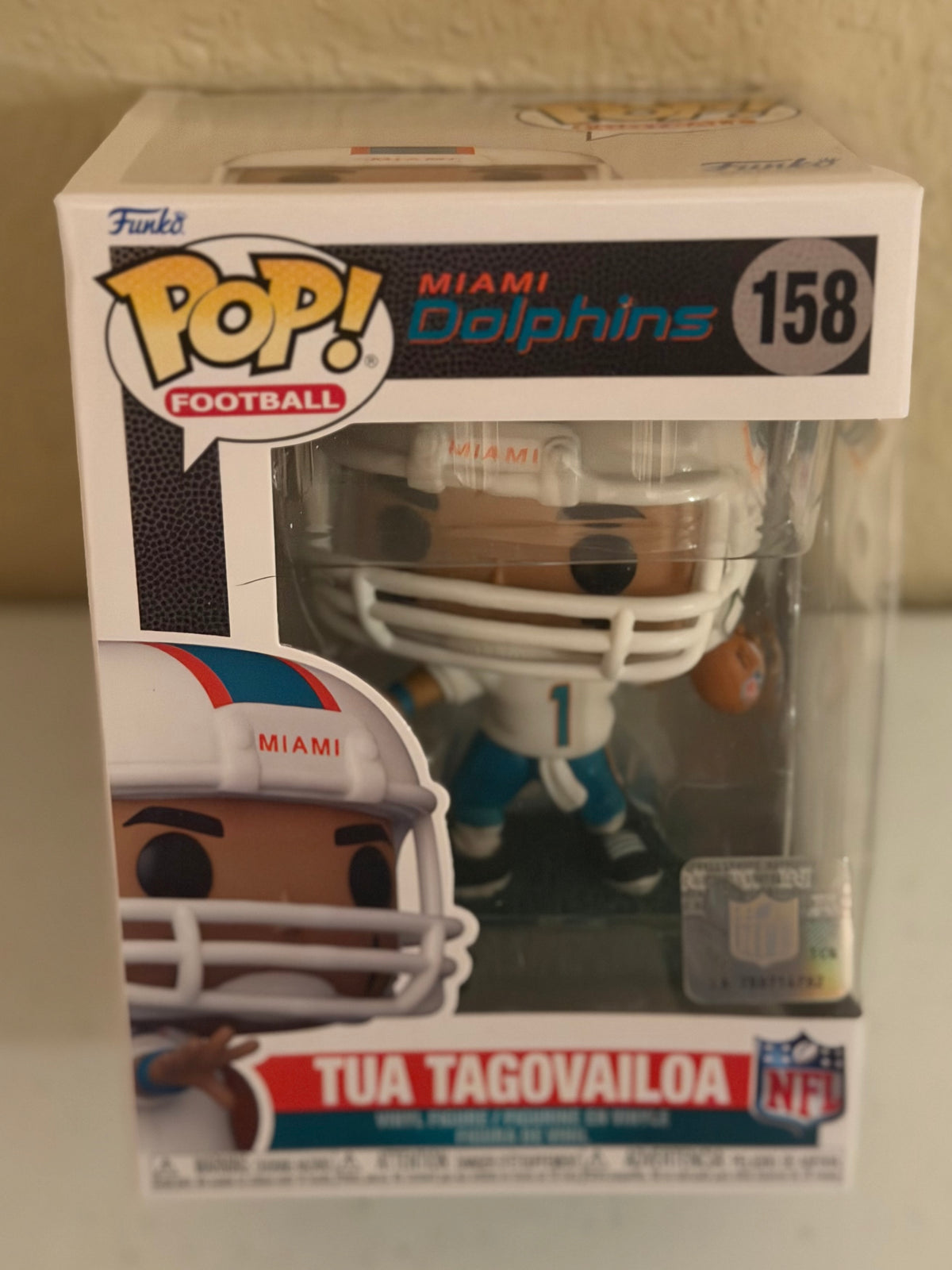 Miami Dolphins Tua Tagovailoa Funko Pop in Box #158