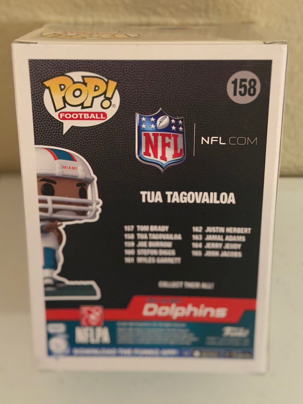 Miami Dolphins Tua Tagovailoa Funko Pop in Box #158