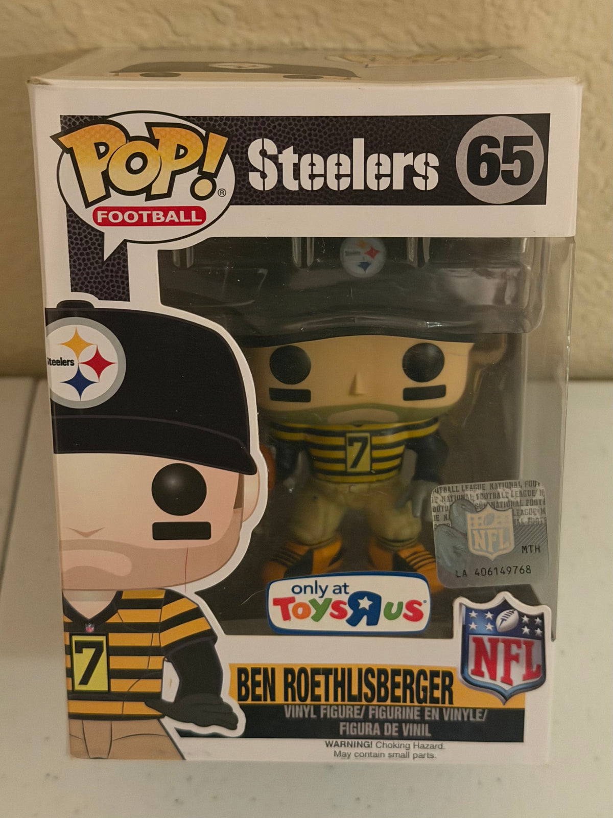 Pittsburgh Steelers Legend Ben Roethlisberger Set of 3 Funko Pops in Box