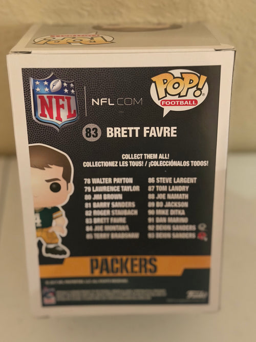 Brett Favre Green Bay Packers Funko Pop#83 in Box