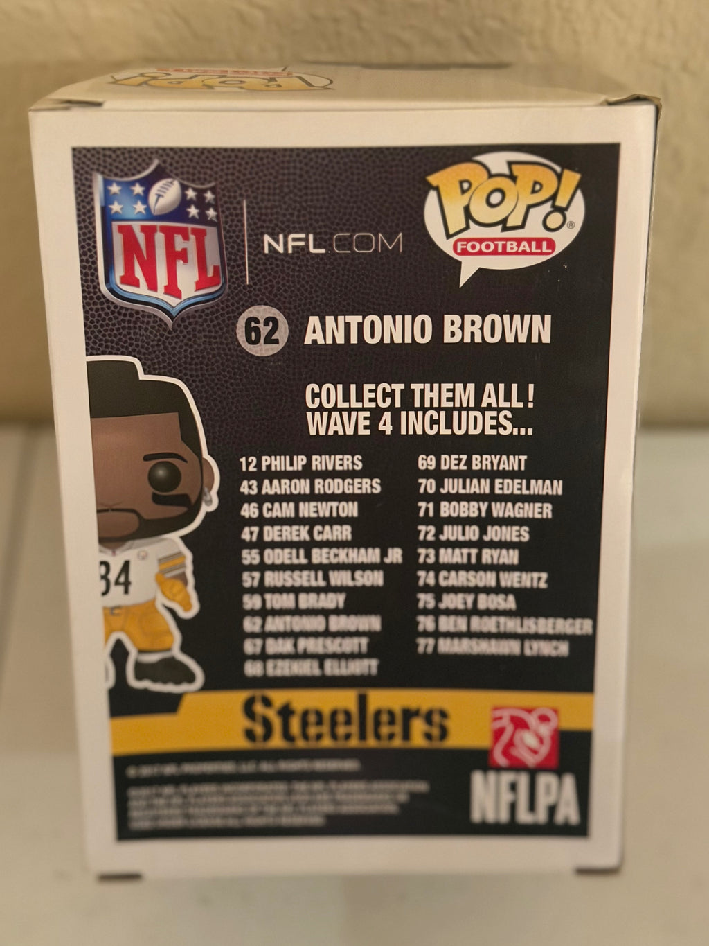Pittsburgh Steelers Antonio Brown Funko Pop in Box#62 White