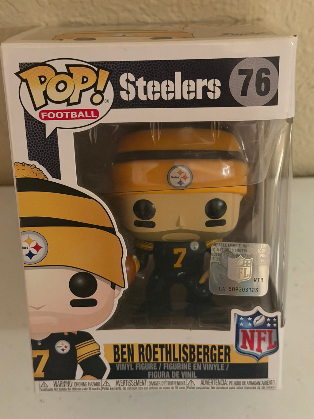 Pittsburgh Steelers Legend Ben Roethlisberger Set of 3 Funko Pops in Box