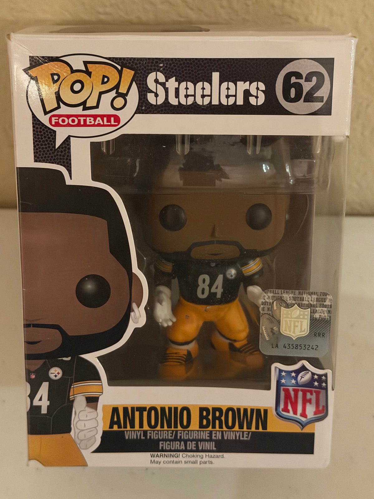 Pittsburgh Steelers Antonio Brown Funko Pop in Box #62