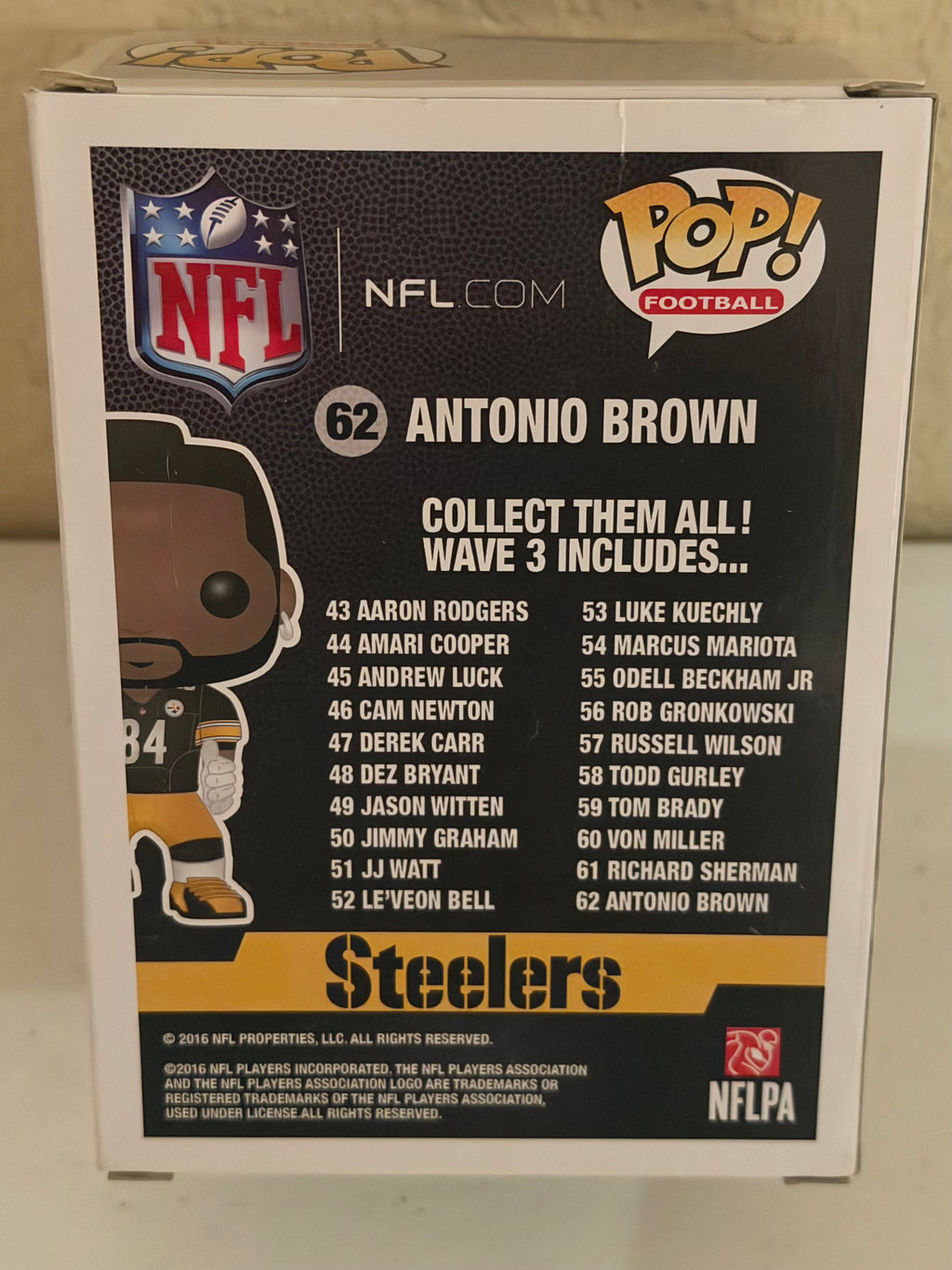 Pittsburgh Steelers Antonio Brown Funko Pop in Box #62