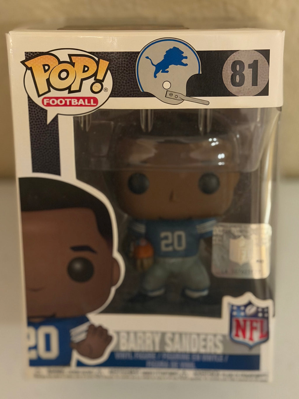 Detroit Lions Barry Sanders Funko Pop #81 in Box