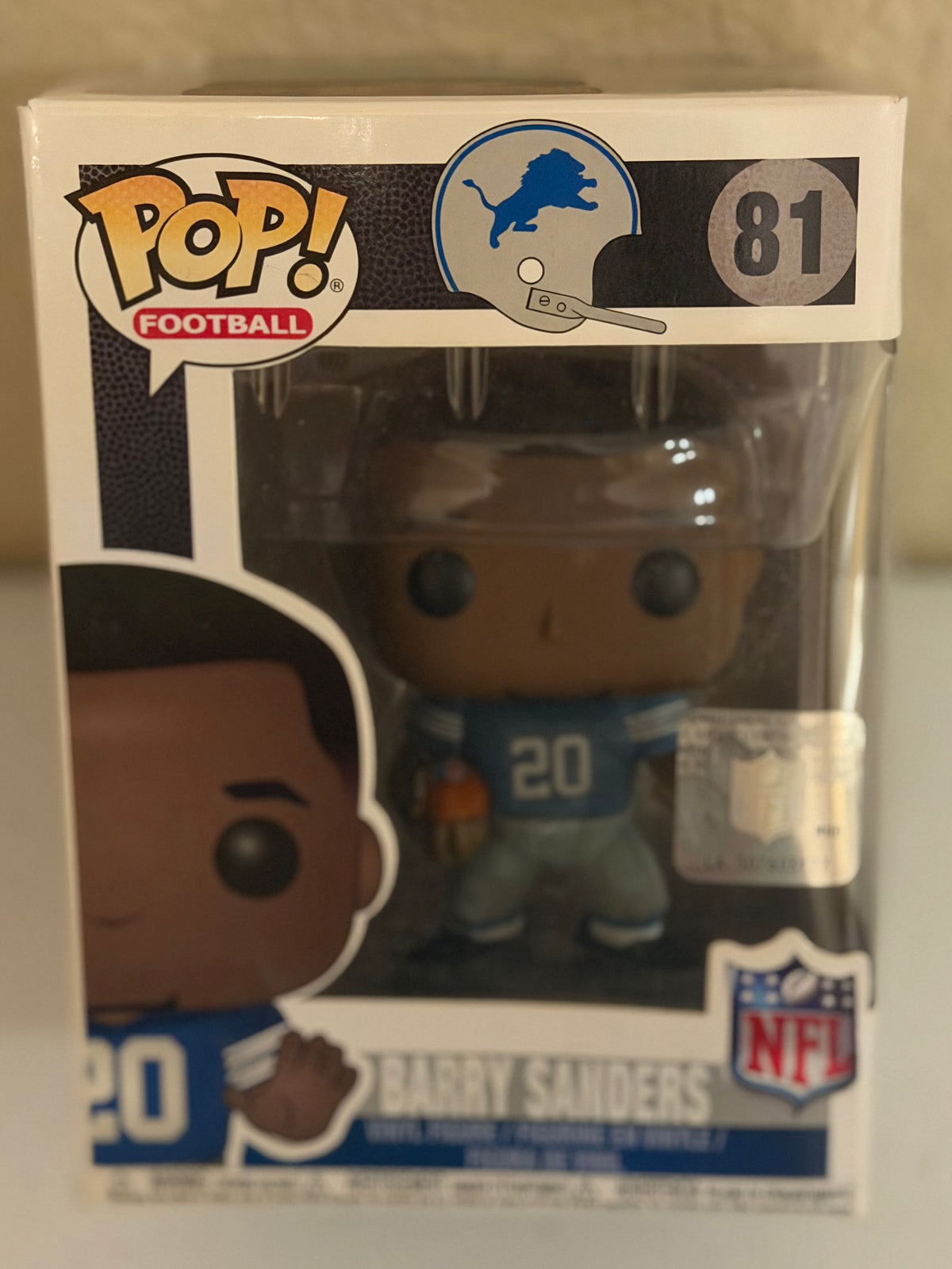 Detroit Lions Barry Sanders Funko Pop #81 in Box