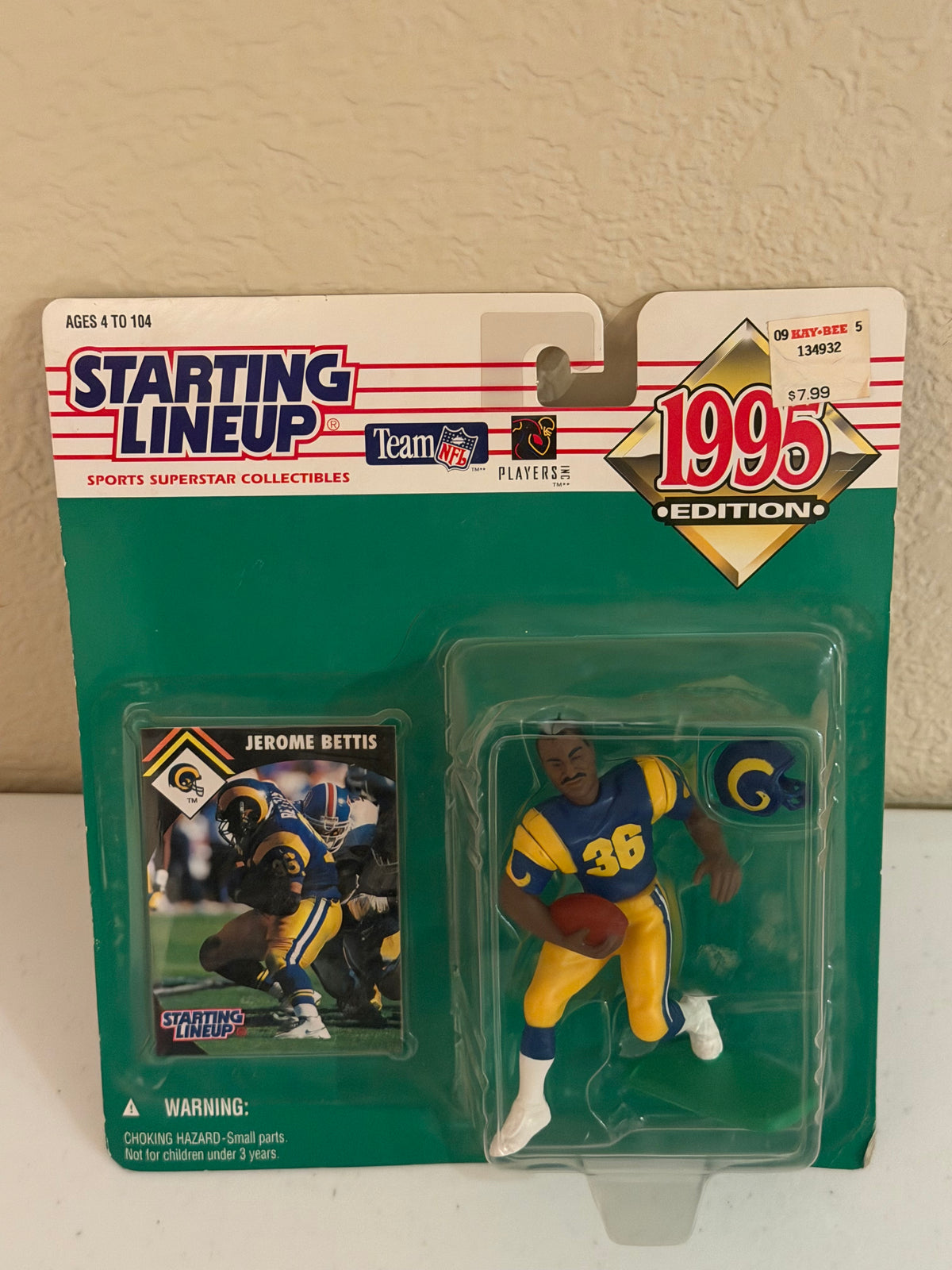 LA Rams Jerome Bettis 1995 Collectible Brand New