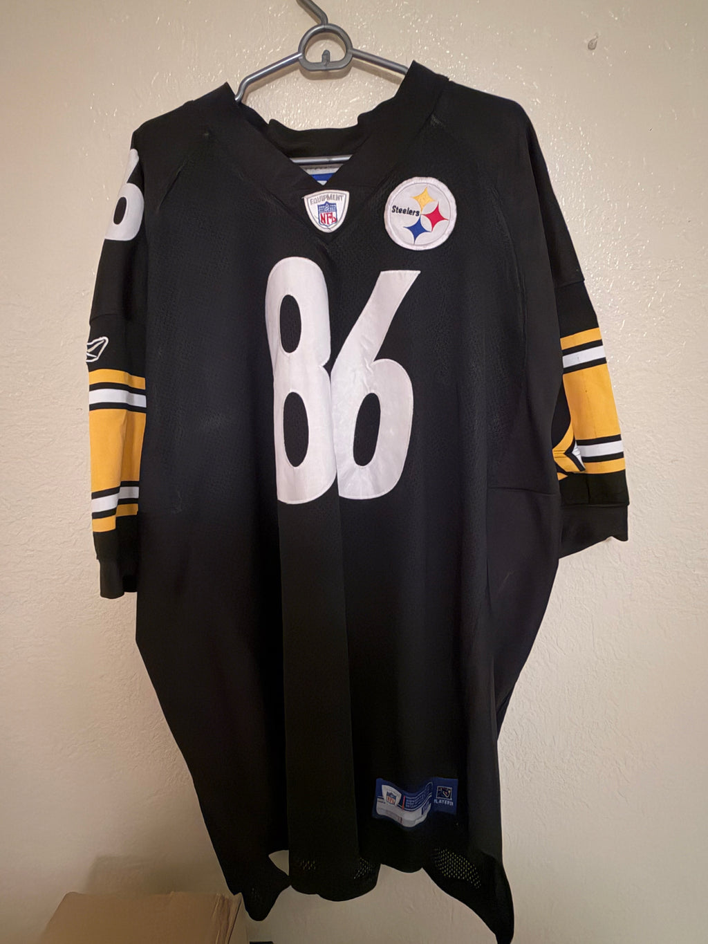 Pre-Worn Pittsburgh Steelers jersey size 56 Ward #86