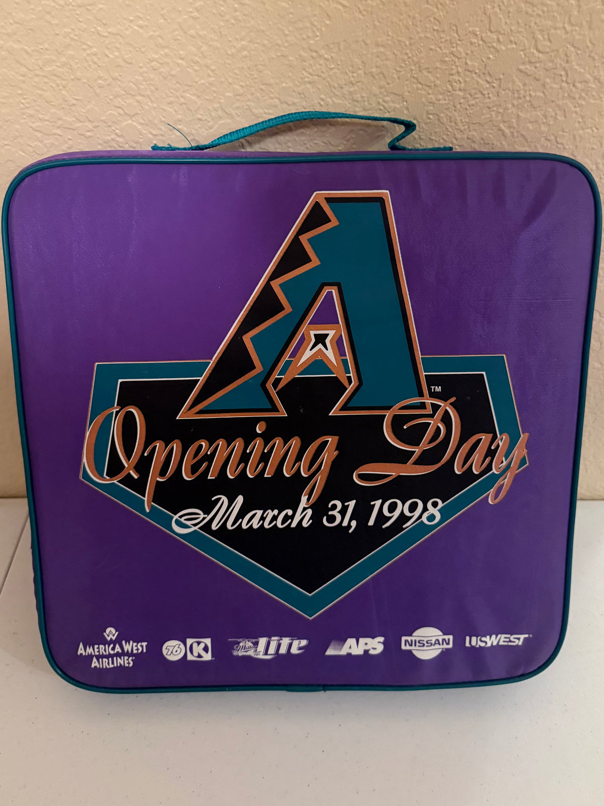 Arizona Diamondbacks Seat Cushion Opening Day Bank One Ballpark