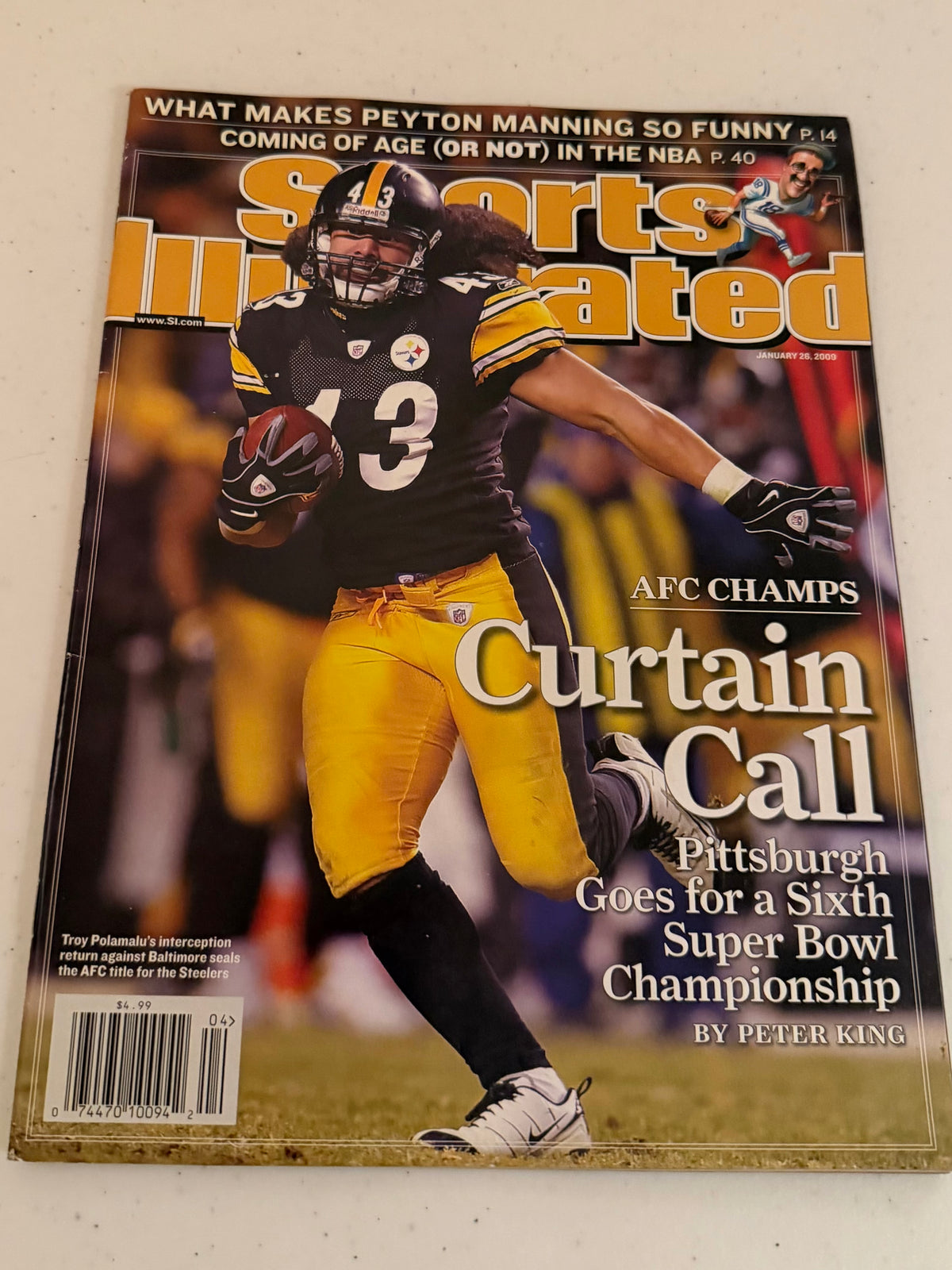 Pittsburgh Steelers Brand New Tote Bag plus SI Magazine
