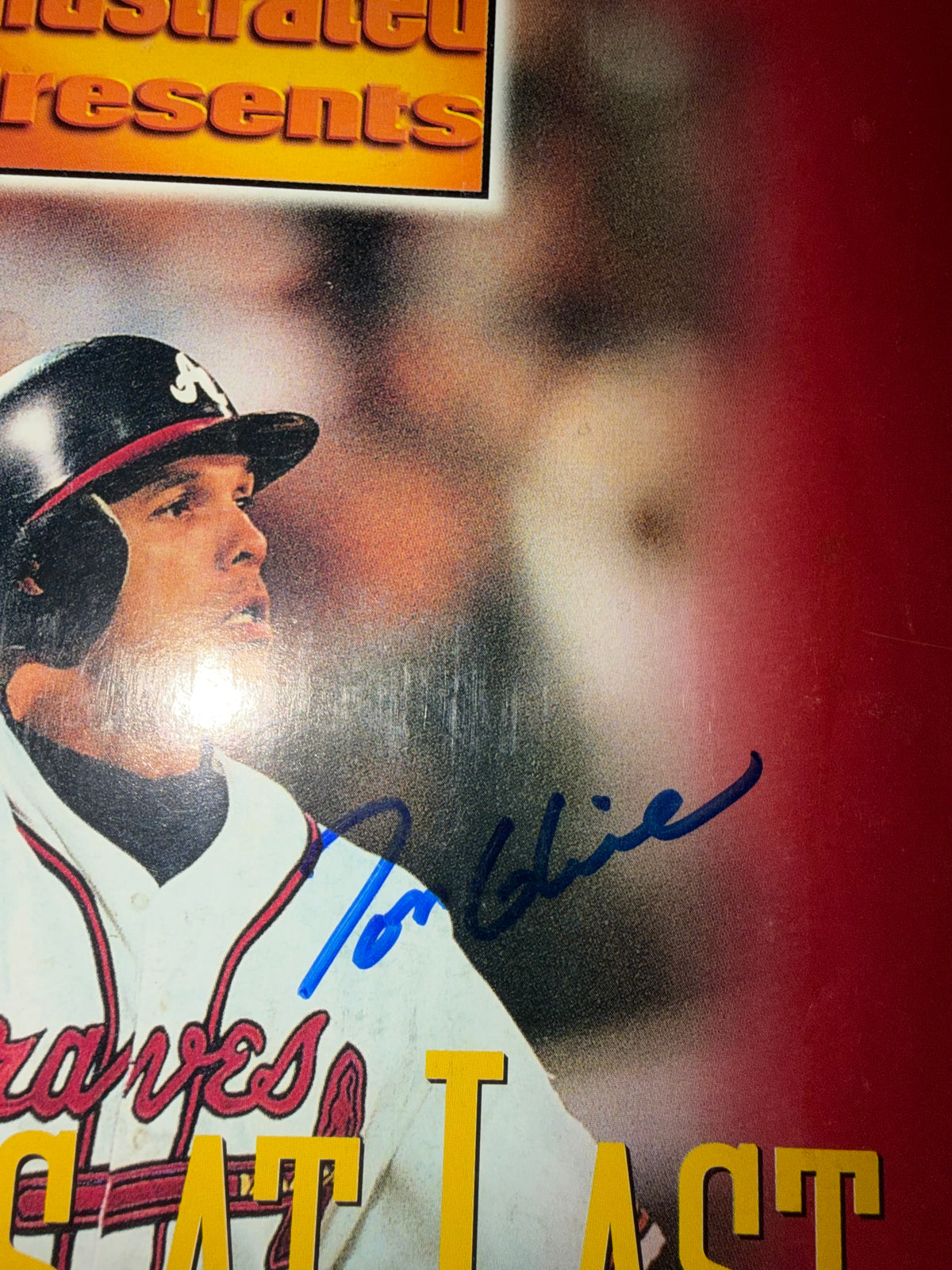 Atlanta Braves Sports Illustrated Tom Glavine Autographed