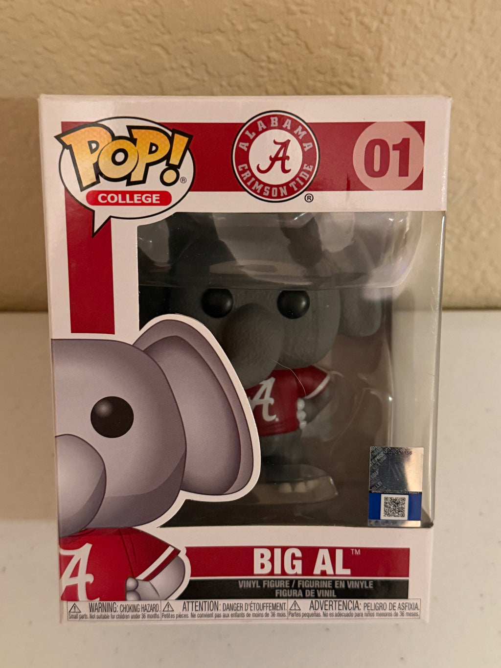 Univ. of Alabama Big AL Funko Pop Brand New in Box