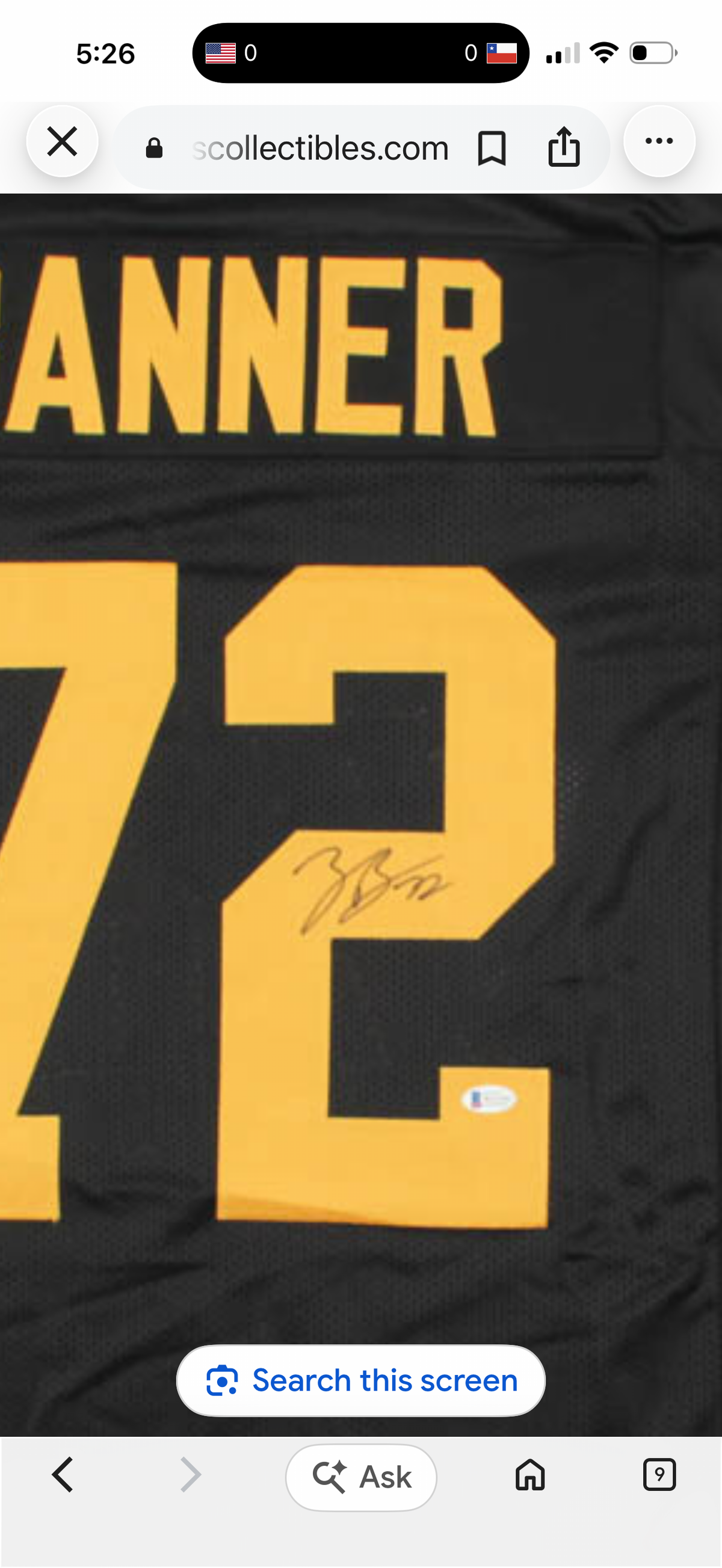 Pittsburgh Steelers Zach Banner #72 Helmet Brand New in Box