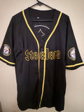 Pittsburgh Steelers Baseball Jersey-Black