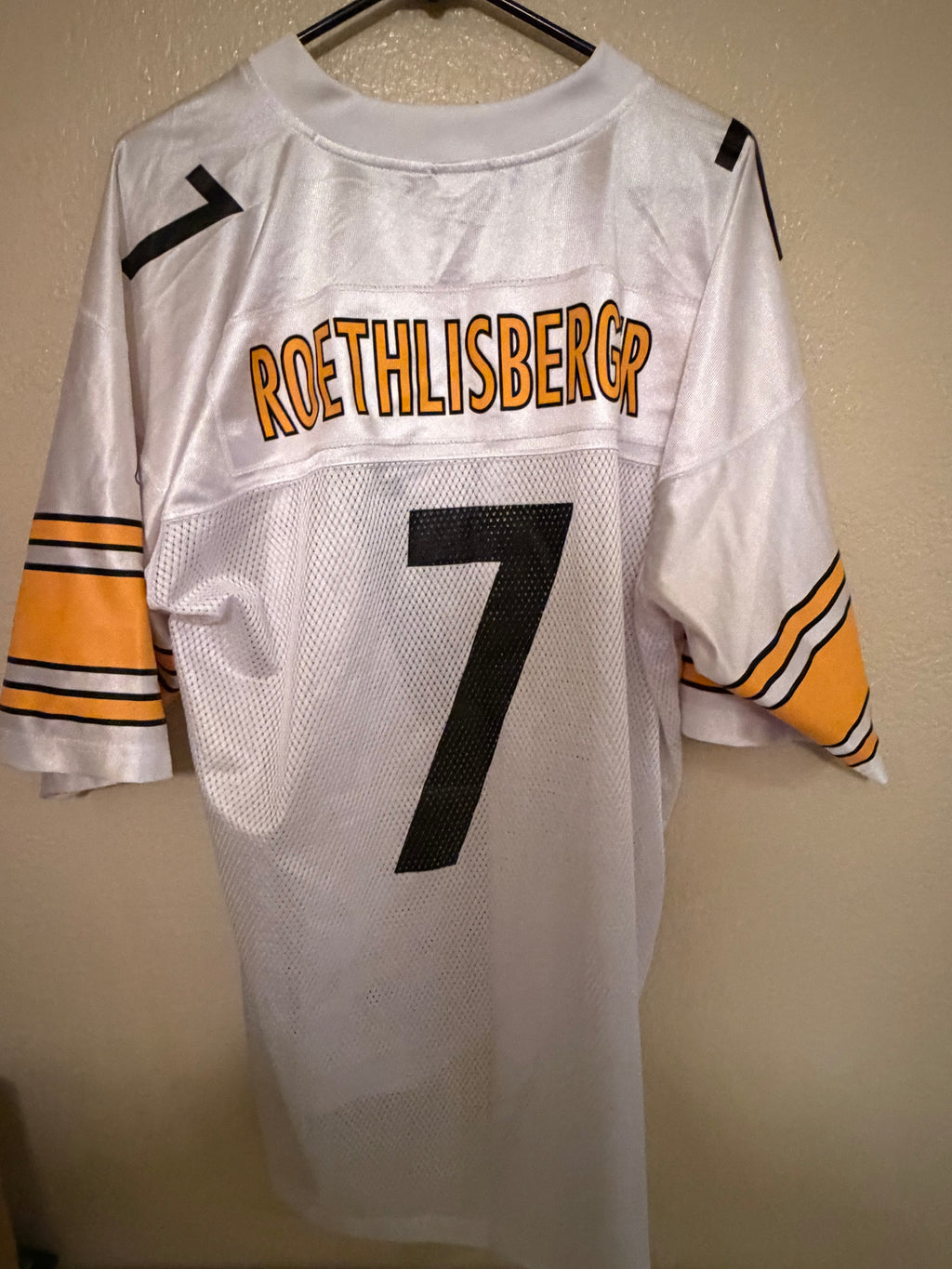 Pittsburgh Steelers Ben Roethlisberger White Jersey