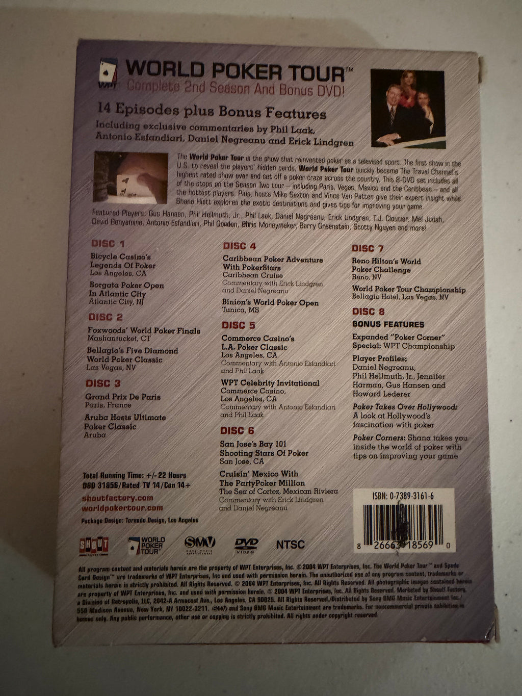 World Poker Tour Season 2 Complete Set DVD