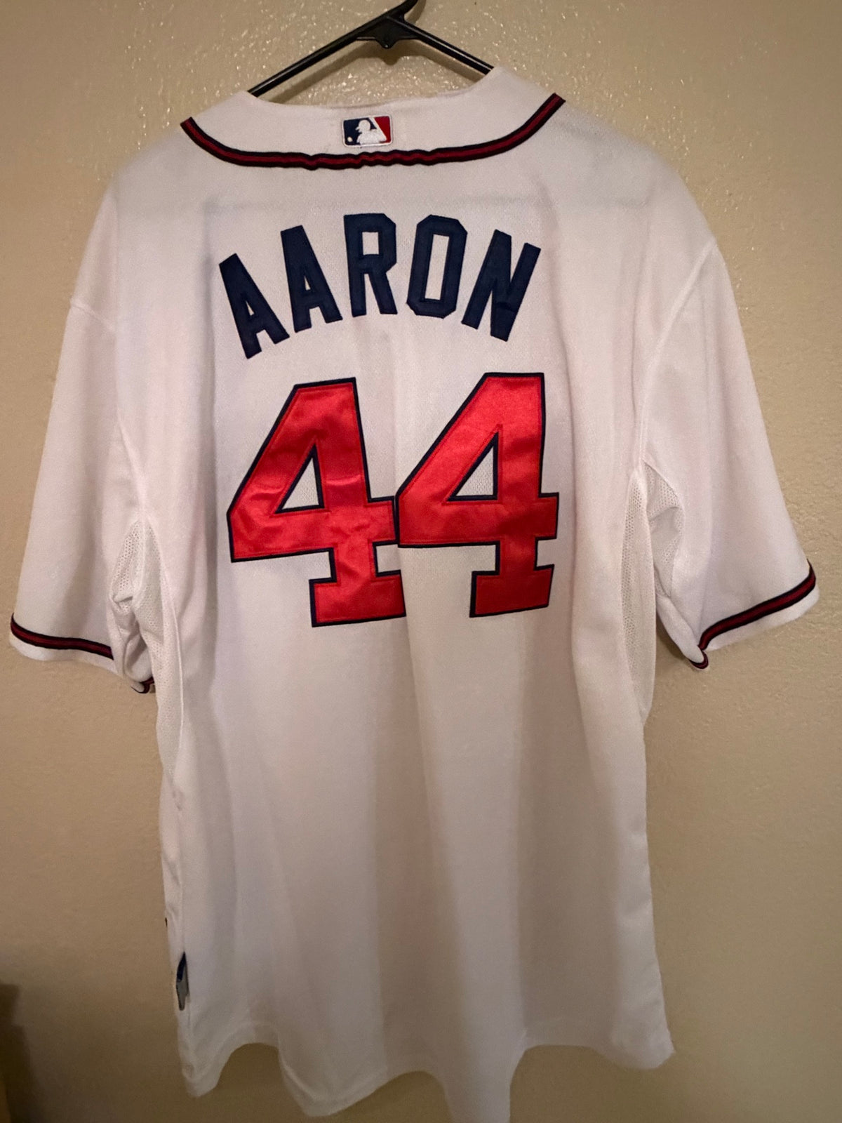 Pre-Worn Atlanta Braves Hank Aaron #44 Jersey Size 56 - Mitchell & Ness Cooperstown