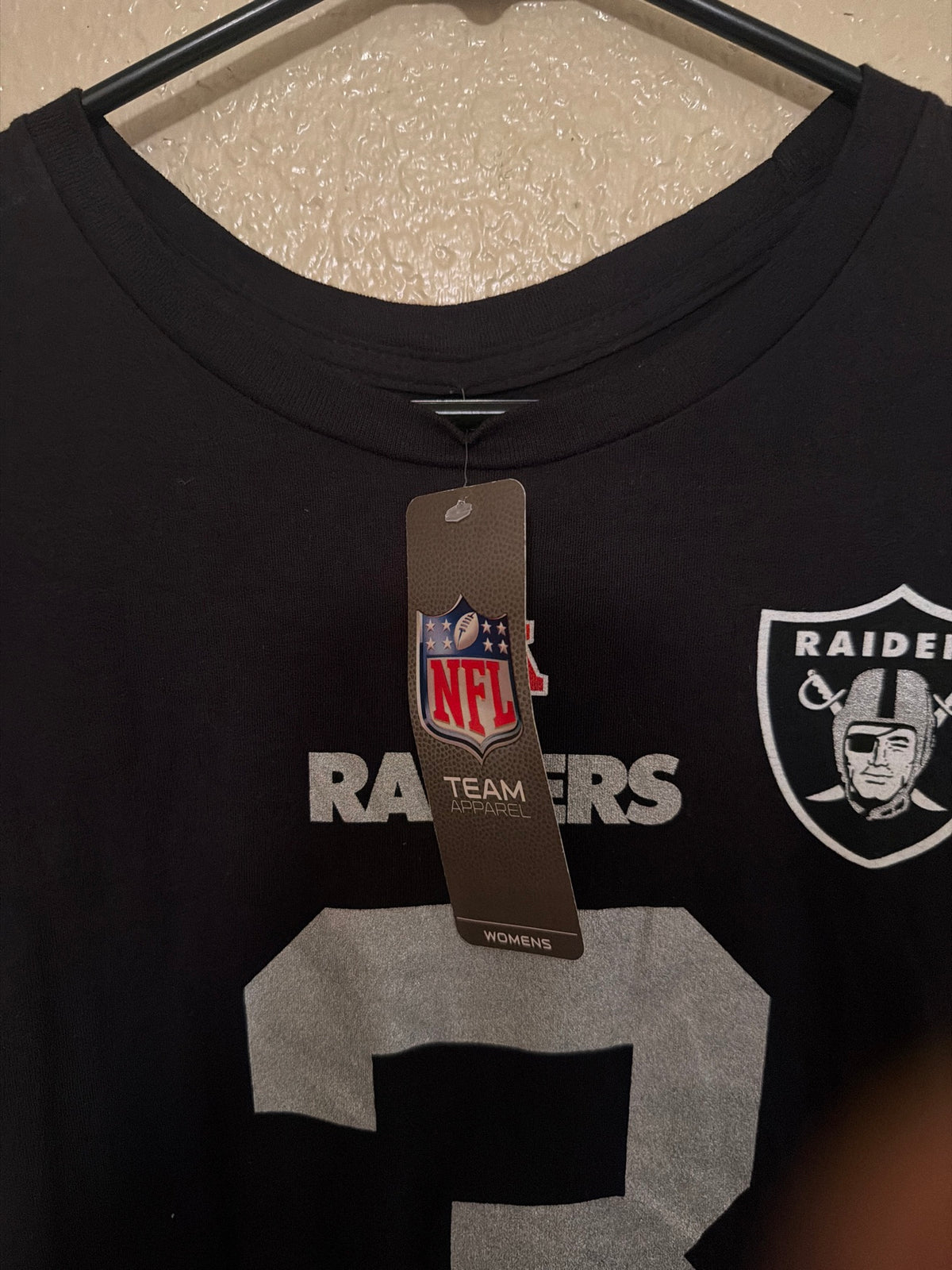 Pre-Worn Oakland Raiders Carson Palmer #3 Jersey Tee Size M - Women's
