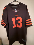 Pre-Worn Cleveland Browns Odell Beckham Jr #13 Jersey Size XXL Silver Patch