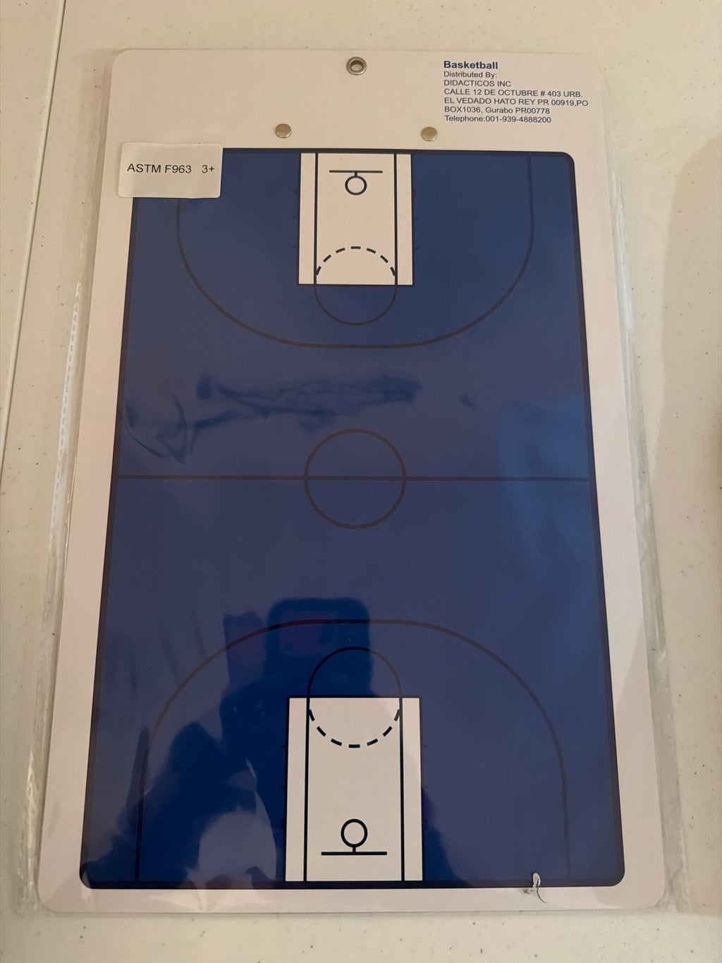 Brand New Basketball Coach Dry Erase Clipboard
