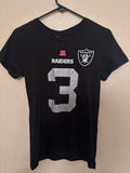 Pre-Worn Oakland Raiders Carson Palmer #3 Jersey Tee Size M - Women's