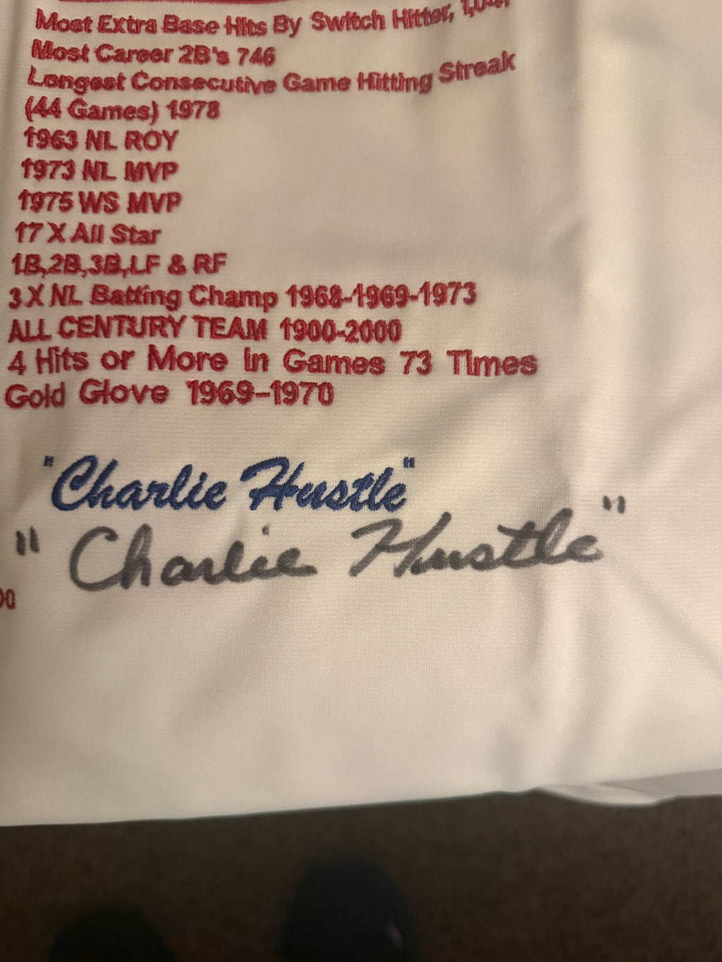Charlie Hustle signatures
