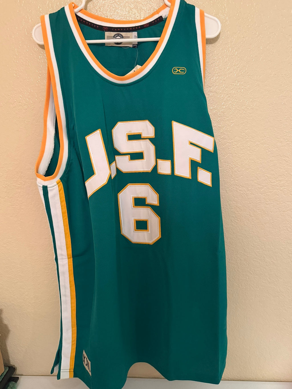 Brand New University of San Francisco Bill Russell #6 Jersey Size XXL