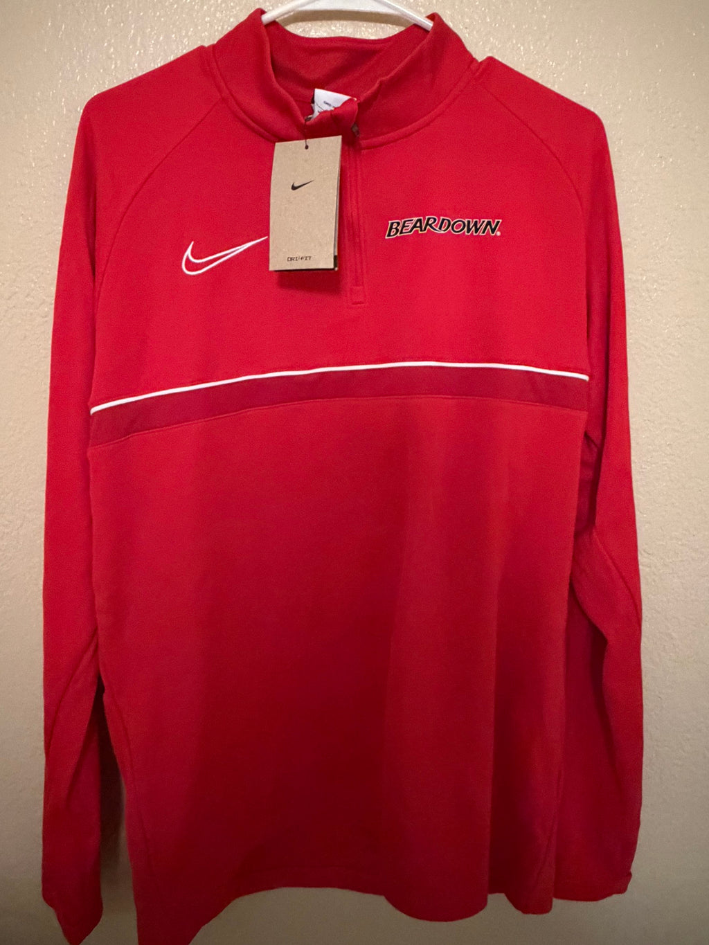 Arizona Wildcats Nike Dri-FIT Quarter-Zip Pullover Size L