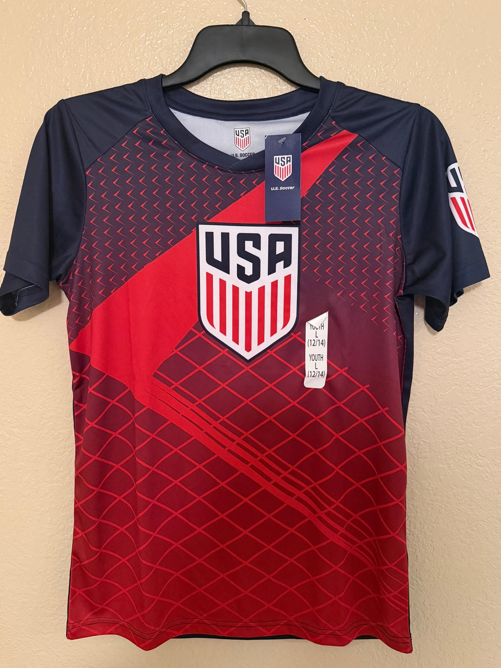Brand New USA U.S. Soccer Jersey Youth L (12/14)